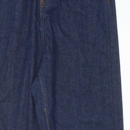 Boohoo Womens Blue Cotton Skinny Jeans Size 10 Regular Zip