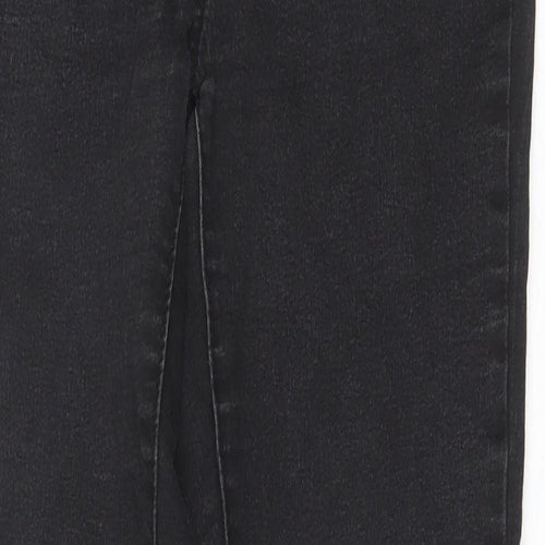 Mango Womens Black Cotton Skinny Jeans Size 8 Slim Zip