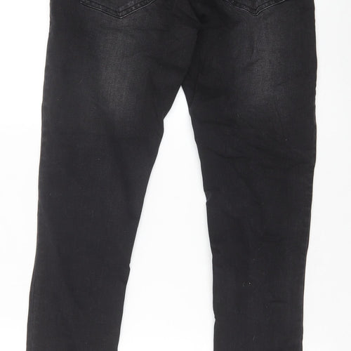 Born Rich Womens Black Cotton Skinny Jeans Size 32 in Slim Zip
