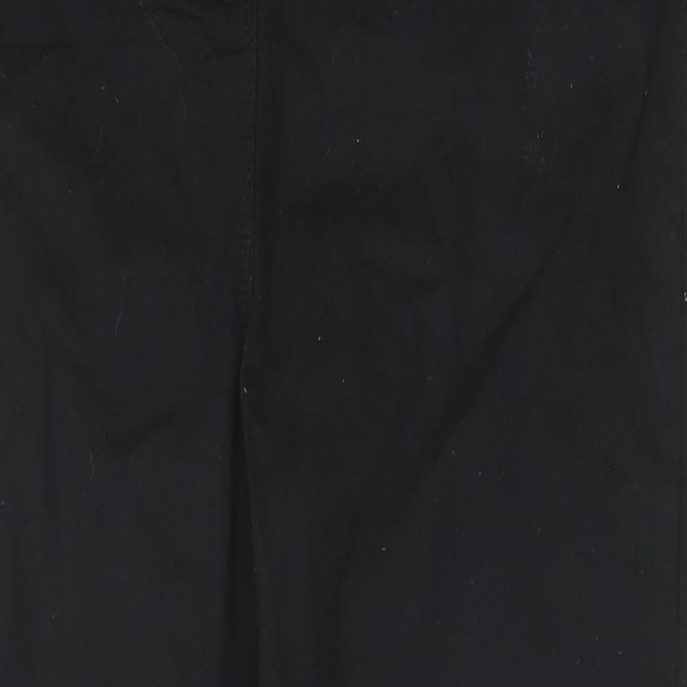 Papaya Womens Black Cotton Skinny Jeans Size 16 Regular Zip