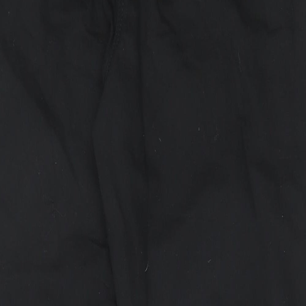 Papaya Womens Black Cotton Skinny Jeans Size 16 Regular Zip