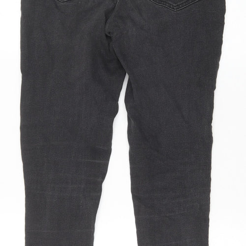COLLUSION Womens Black Cotton Skinny Jeans Size 30 in Slim Zip