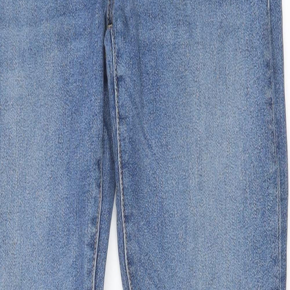 Gap Girls Blue Cotton Straight Jeans Size 14 Years Slim Zip