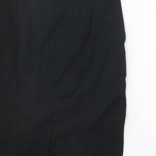 Gap Womens Black Cotton Straight & Pencil Skirt Size 10 Zip