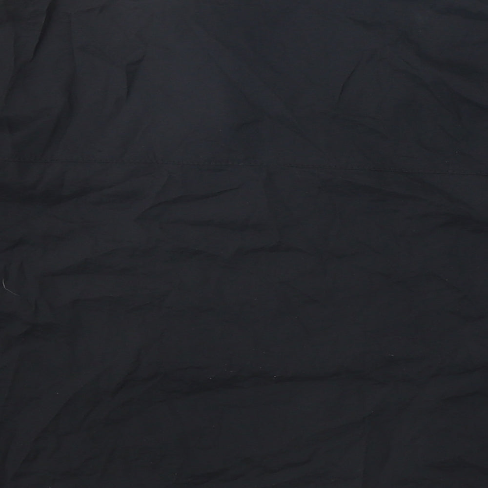 Pull&Bear Womens Black Modal Basic Button-Up Size S Collared