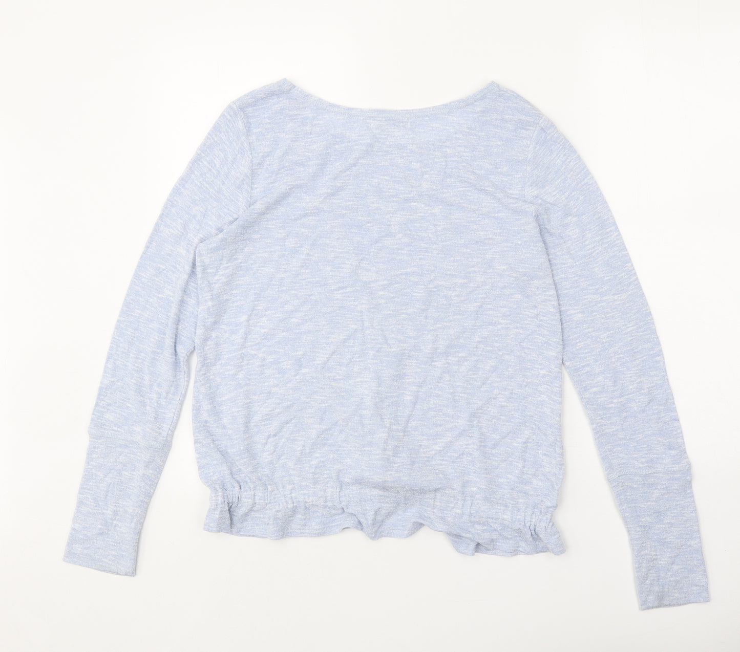 Deane & White Womens Blue Round Neck Viscose Pullover Jumper Size 10