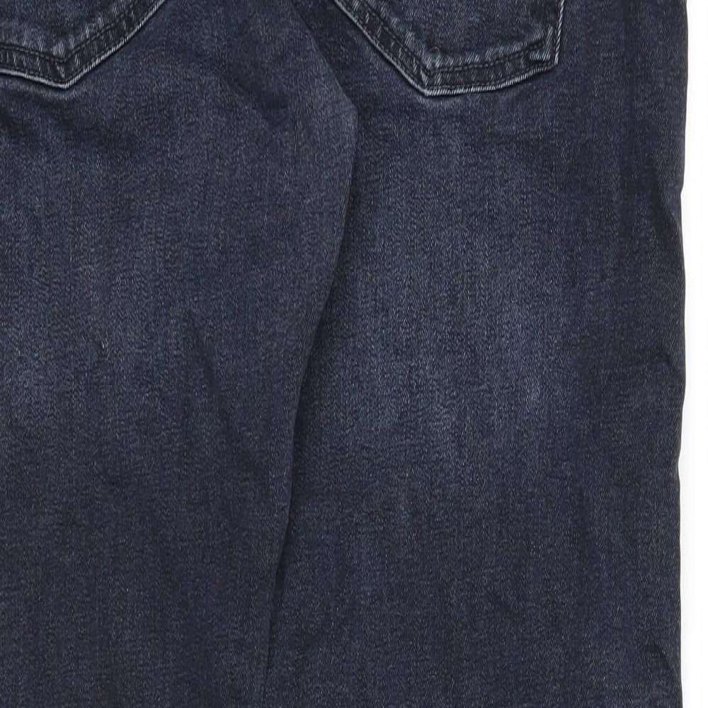 NEXT Mens Blue Cotton Straight Jeans Size 38 in Slim Zip