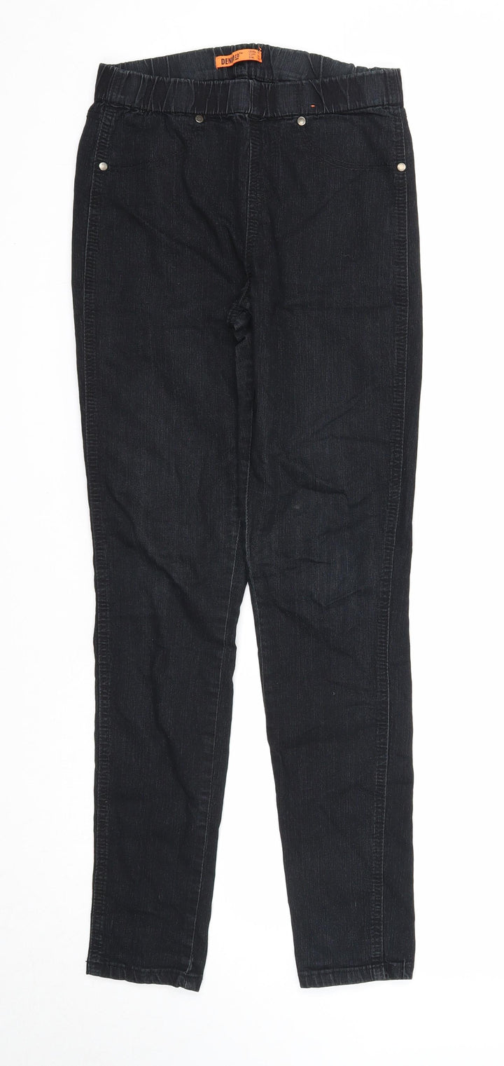 Denim & Co. Womens Black Cotton Jegging Jeans Size 10 Regular