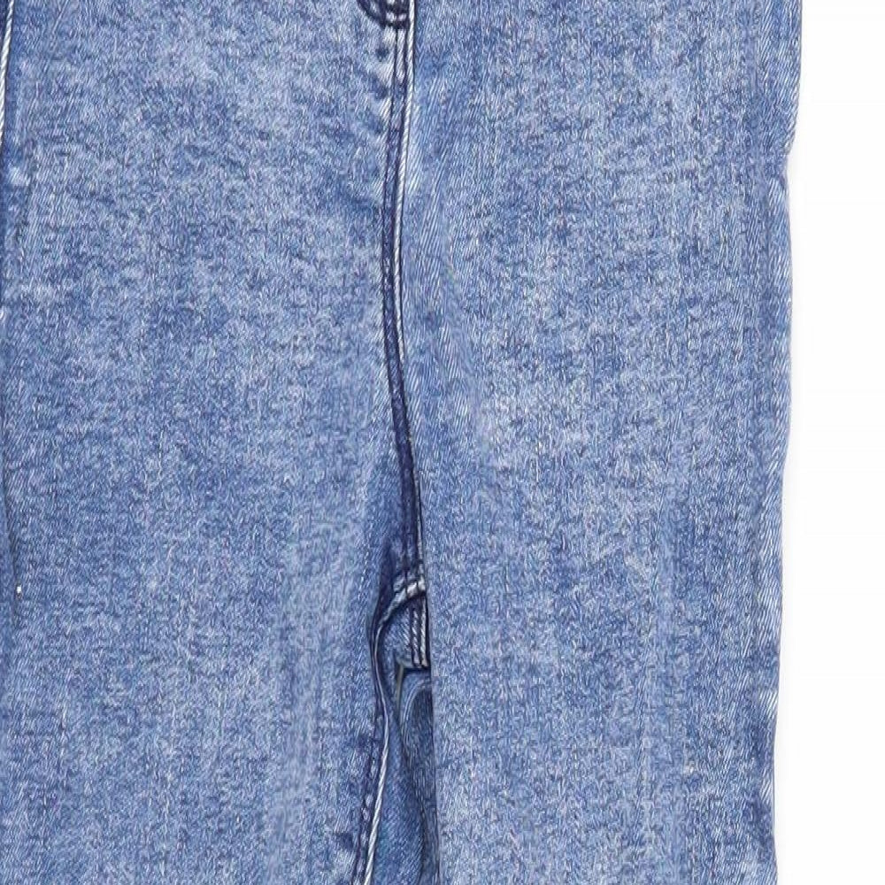 NEXT Boys Blue Cotton Skinny Jeans Size 8 Years Regular Zip