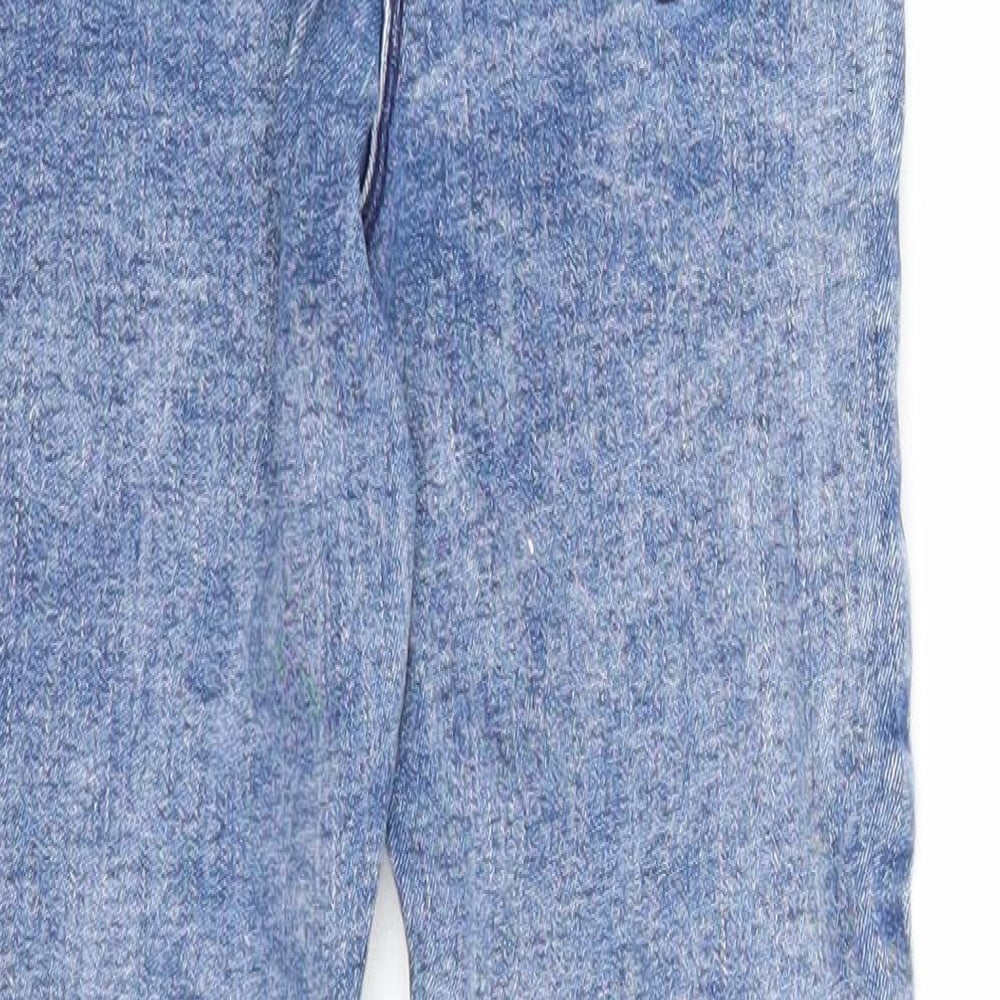 NEXT Boys Blue Cotton Skinny Jeans Size 8 Years Regular Zip