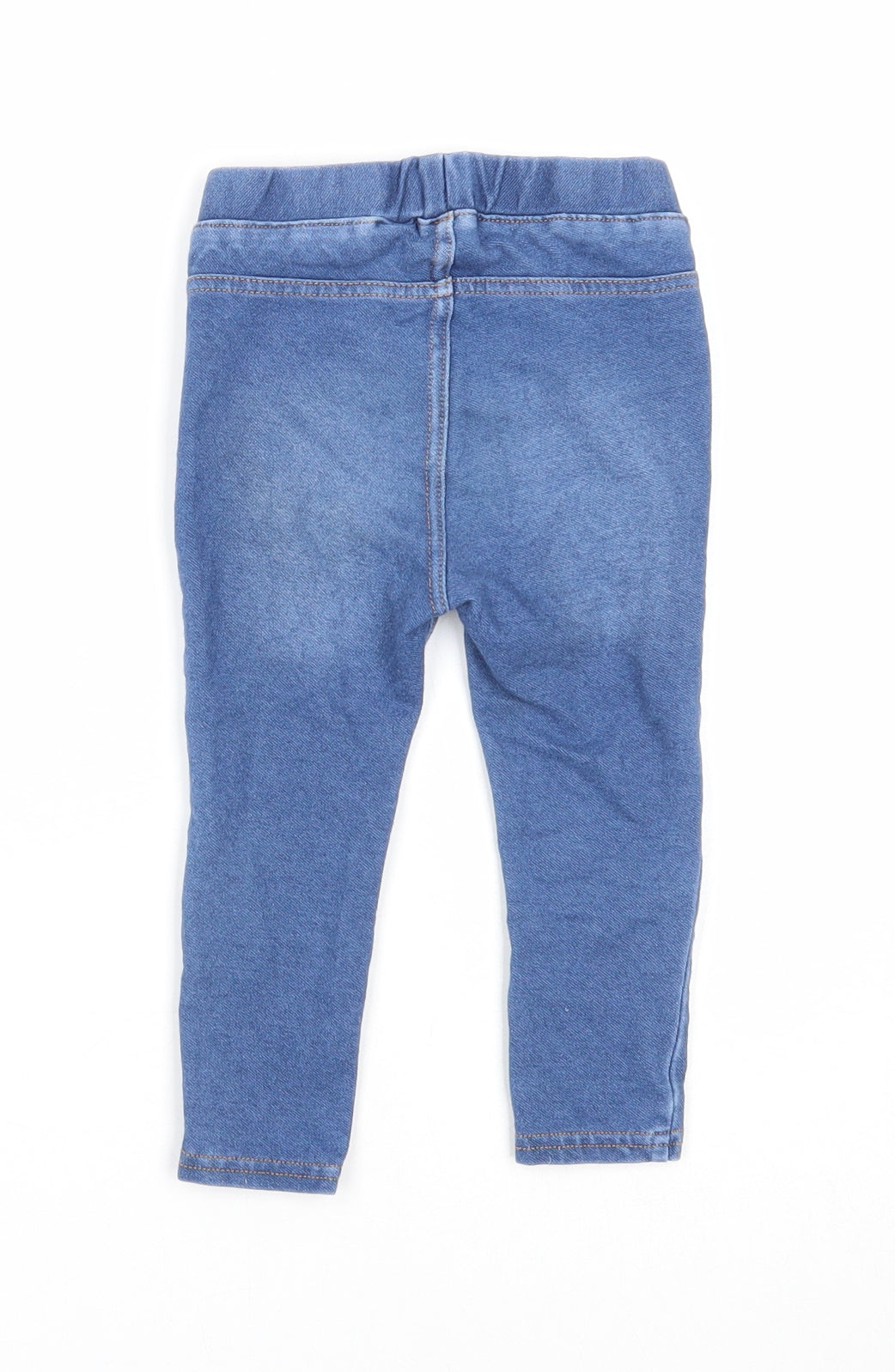 H&M Girls Blue Cotton Jogger Jeans Size 18 Months L50 cm Pullover