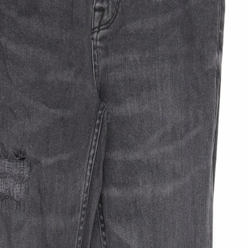 ASOS Mens Black Cotton Skinny Jeans Size 30 in L30 in Regular Zip