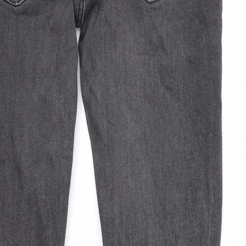 ASOS Mens Black Cotton Skinny Jeans Size 30 in L30 in Regular Zip