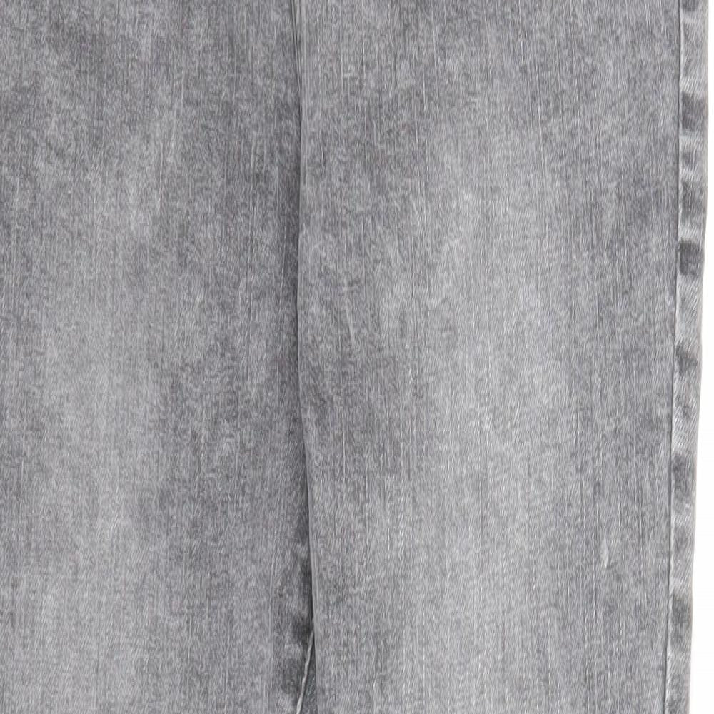 George Womens Grey Cotton Skinny Jeans Size 10 Regular Zip