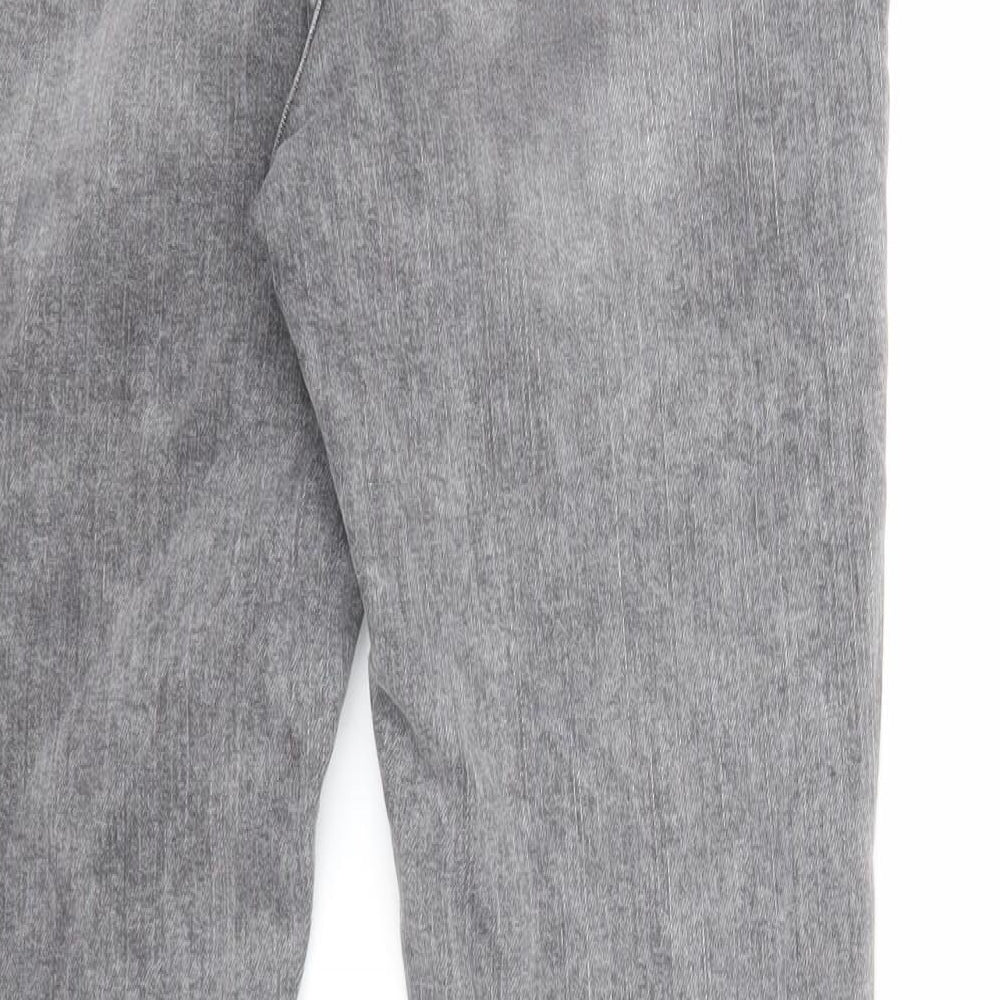 George Womens Grey Cotton Skinny Jeans Size 10 Regular Zip