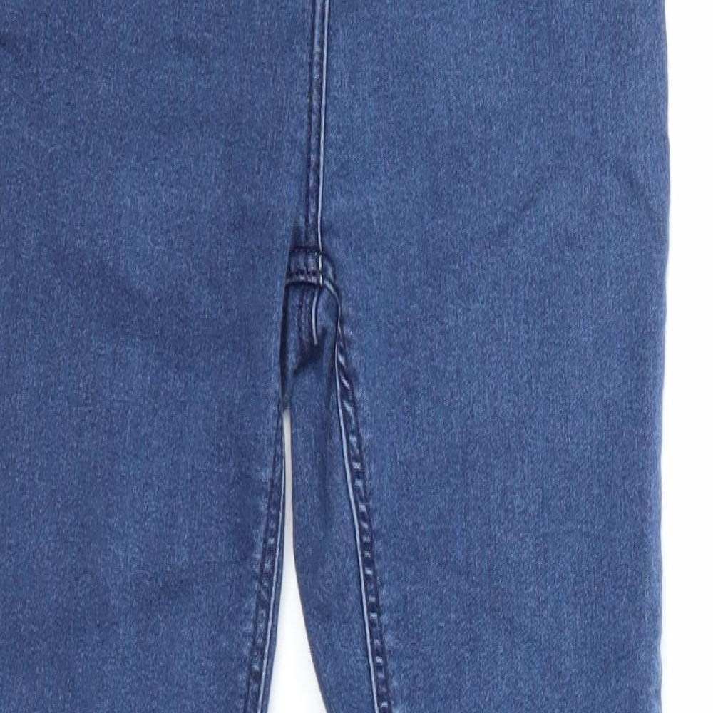 TU Girls Blue Cotton Skinny Jeans Size 12 Years Regular Zip