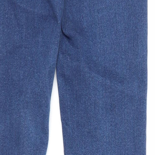 TU Girls Blue Cotton Skinny Jeans Size 12 Years Regular Zip