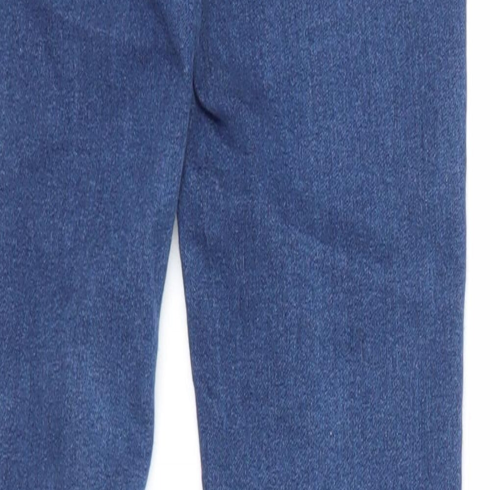 TU Girls Blue Cotton Skinny Jeans Size 12 Years Regular Zip