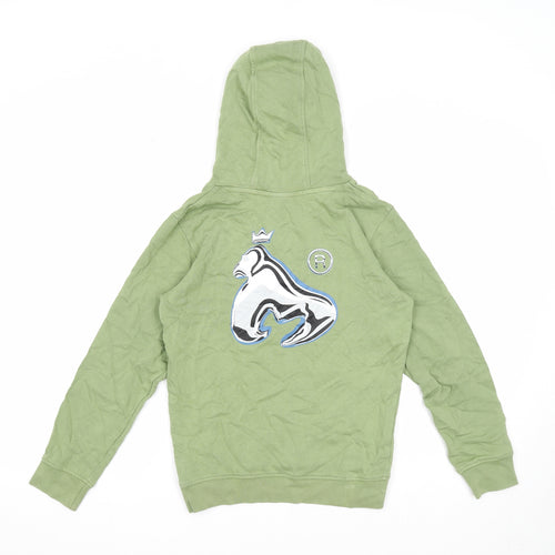 Money Boys Green Cotton Pullover Hoodie Size 10-11 Years Pullover - Money