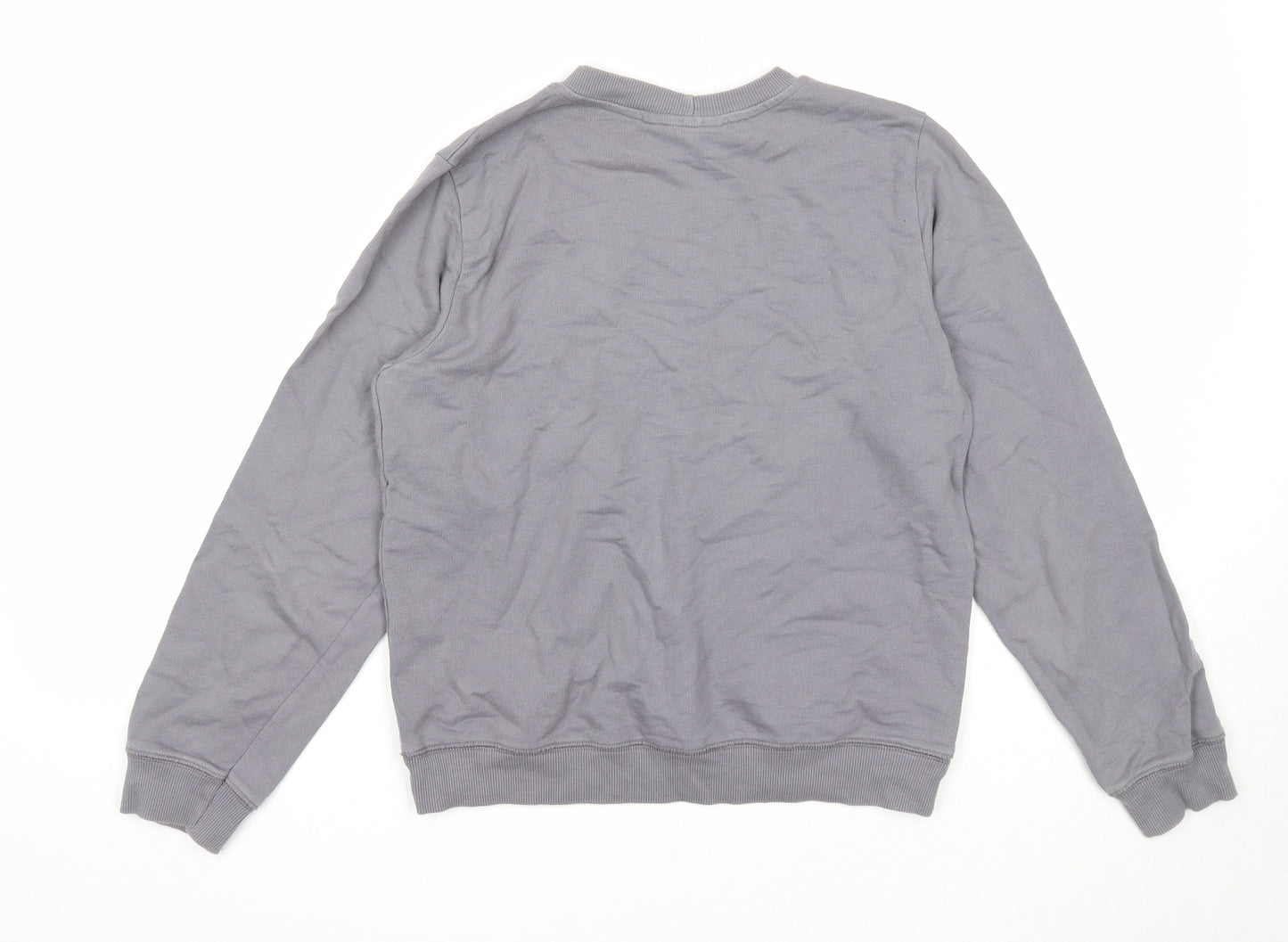 ASOS Womens Grey Cotton Pullover Sweatshirt Size 8 Pullover