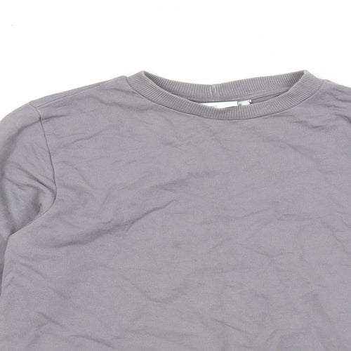 ASOS Womens Grey Cotton Pullover Sweatshirt Size 8 Pullover