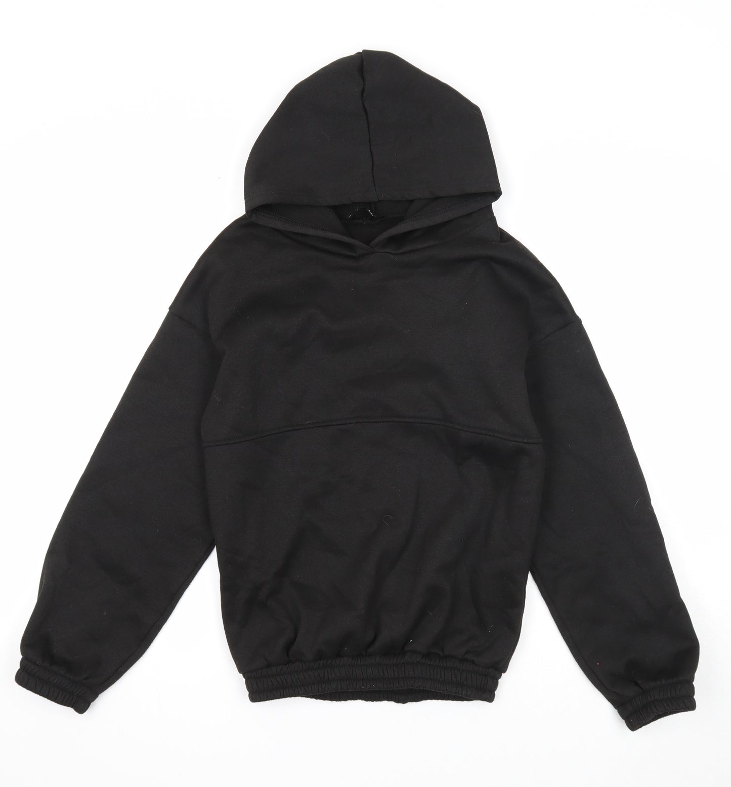 Nowrain Womens Black Cotton Pullover Hoodie Size S Pullover