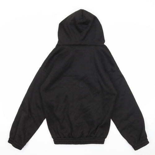 Nowrain Womens Black Cotton Pullover Hoodie Size S Pullover