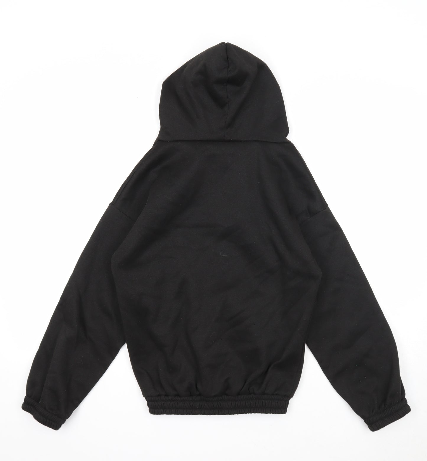 Nowrain Womens Black Cotton Pullover Hoodie Size S Pullover