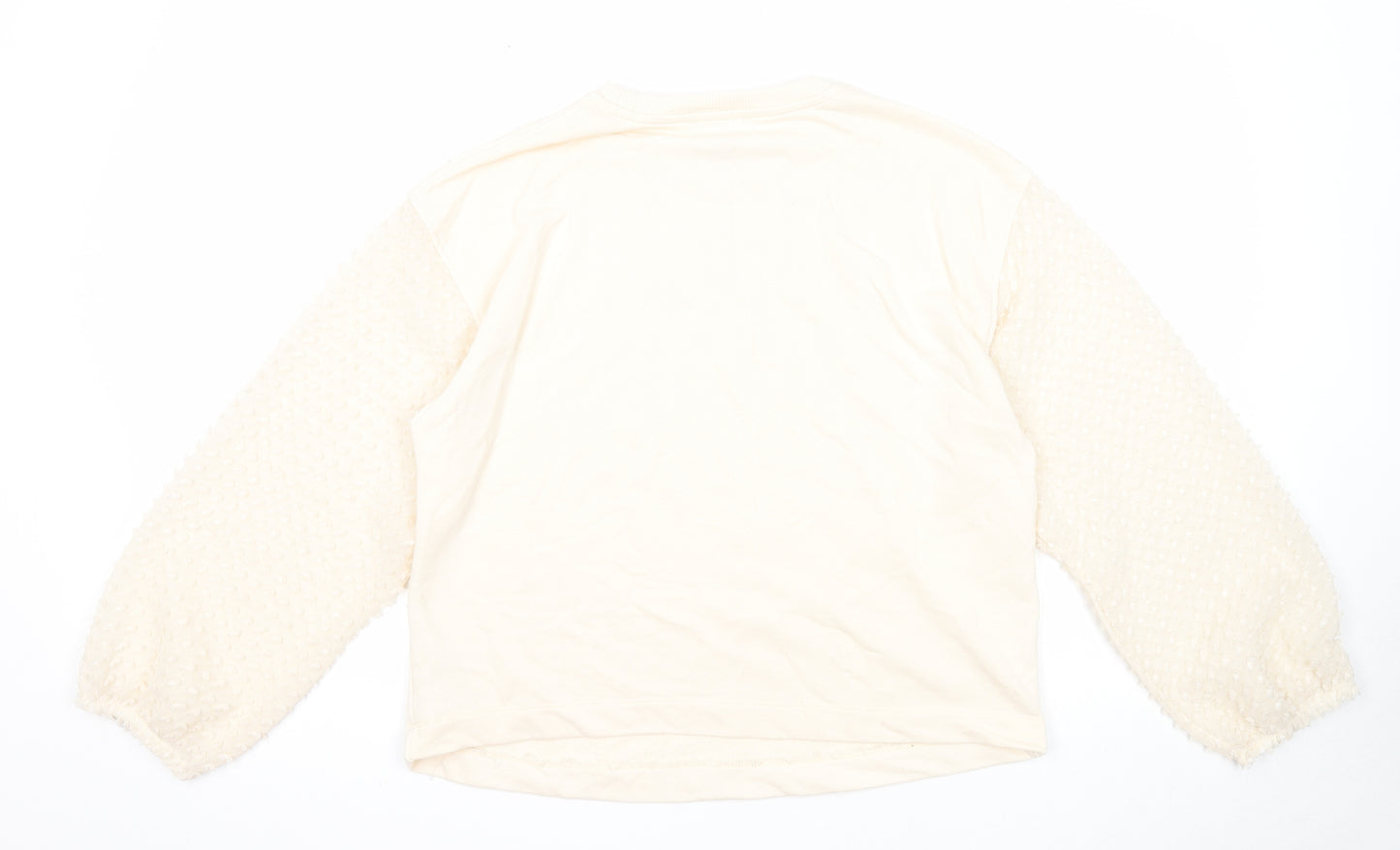 Primark Womens Beige Polyester Pullover Sweatshirt Size 14 Pullover