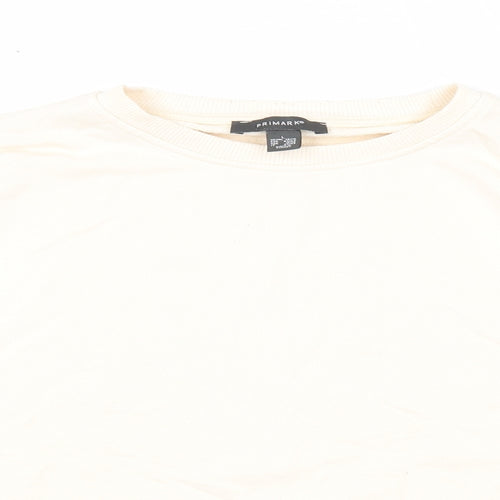 Primark Womens Beige Polyester Pullover Sweatshirt Size 14 Pullover