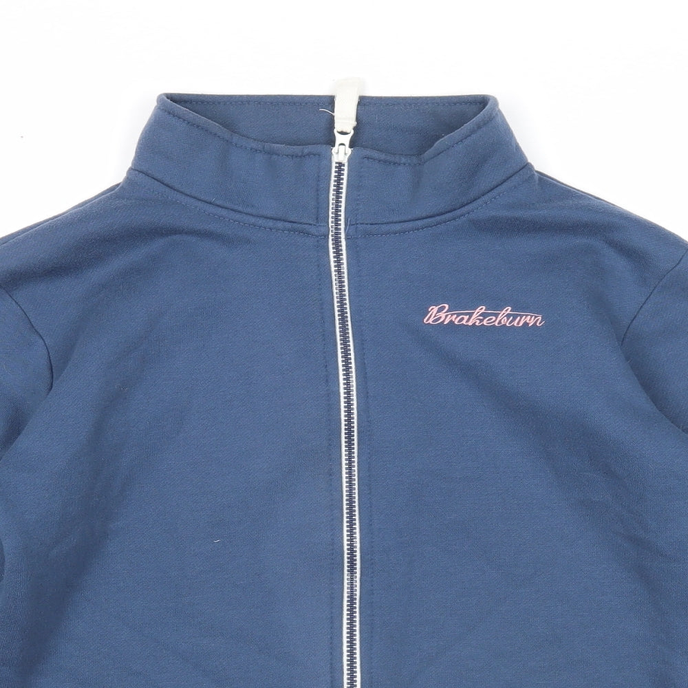 Brakeburn Womens Blue Cotton Full Zip Sweatshirt Size XL Zip
