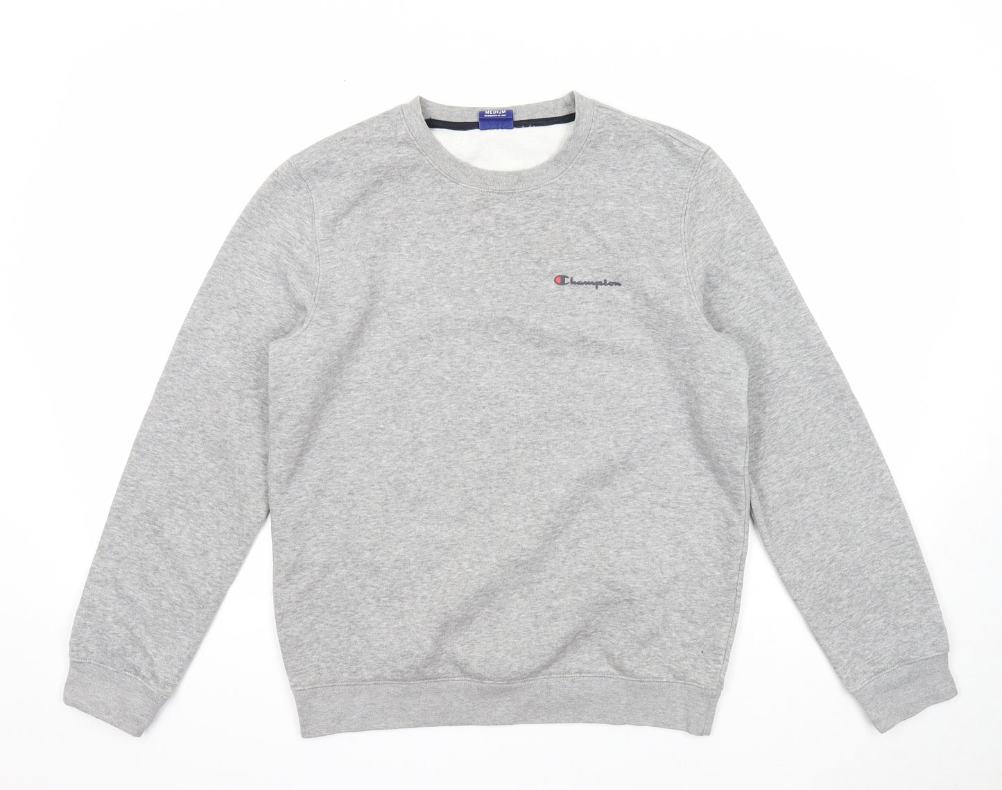 Champion Mens Grey Cotton Pullover Sweatshirt Size M