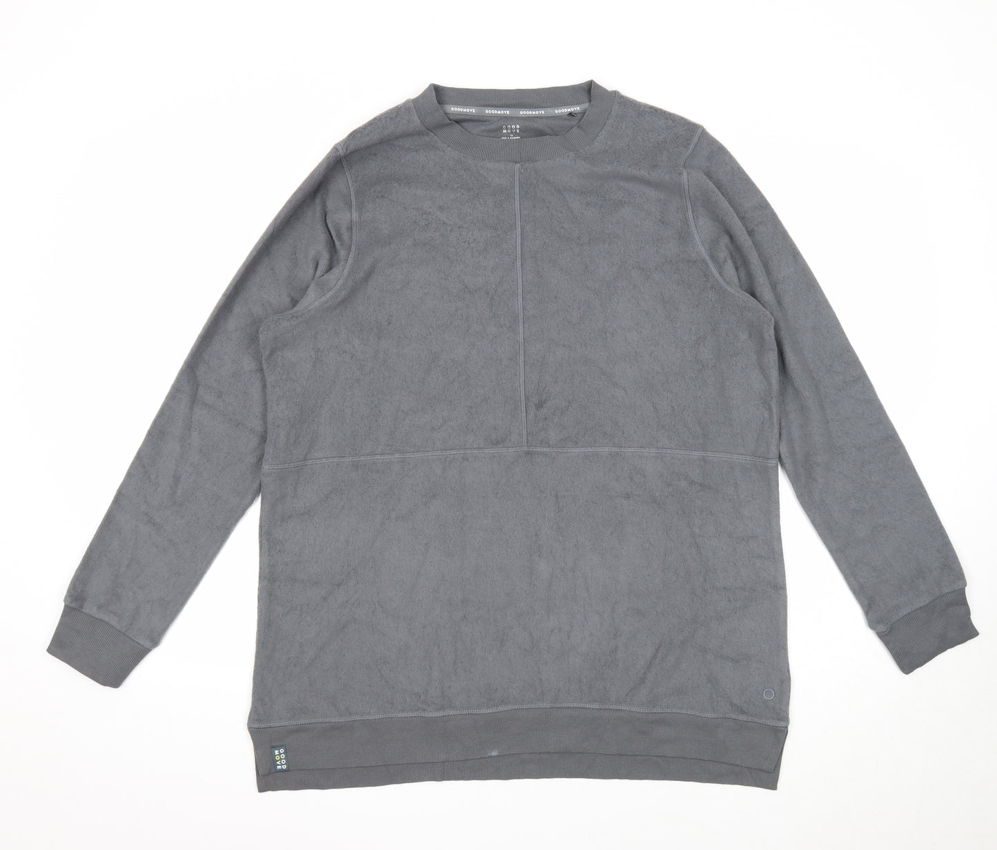 Good Move Womens Grey Cotton Pullover Sweatshirt Size 16 Pullover