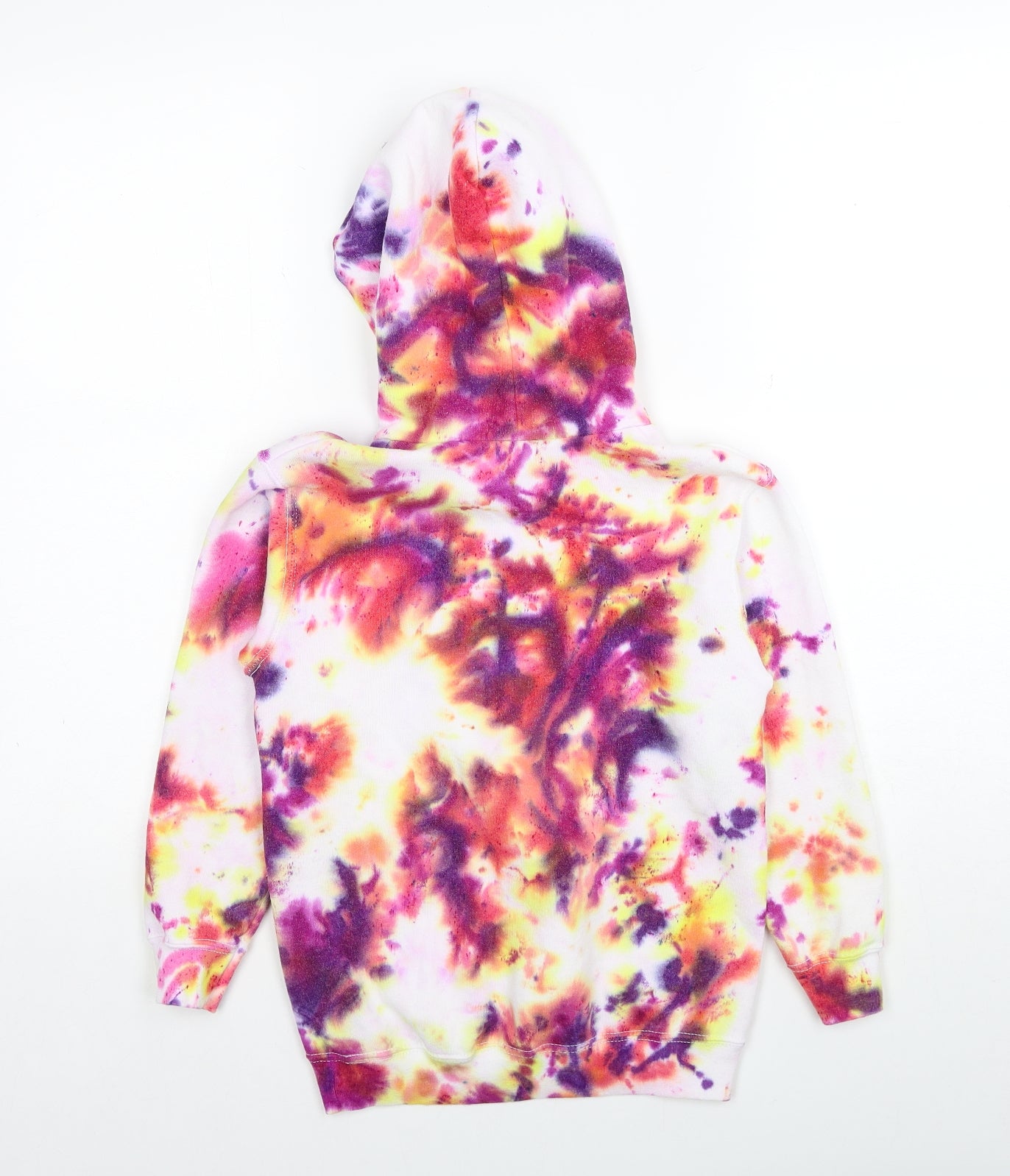 Fruit of the Loom Girls Multicoloured Cotton Pullover Hoodie Size 7-8 Years Pullover
