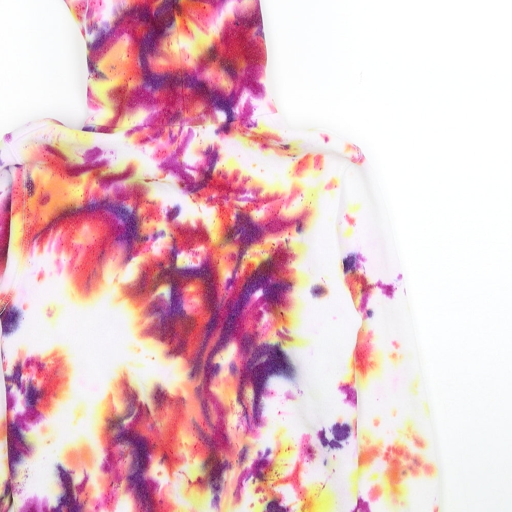 Fruit of the Loom Girls Multicoloured Cotton Pullover Hoodie Size 7-8 Years Pullover