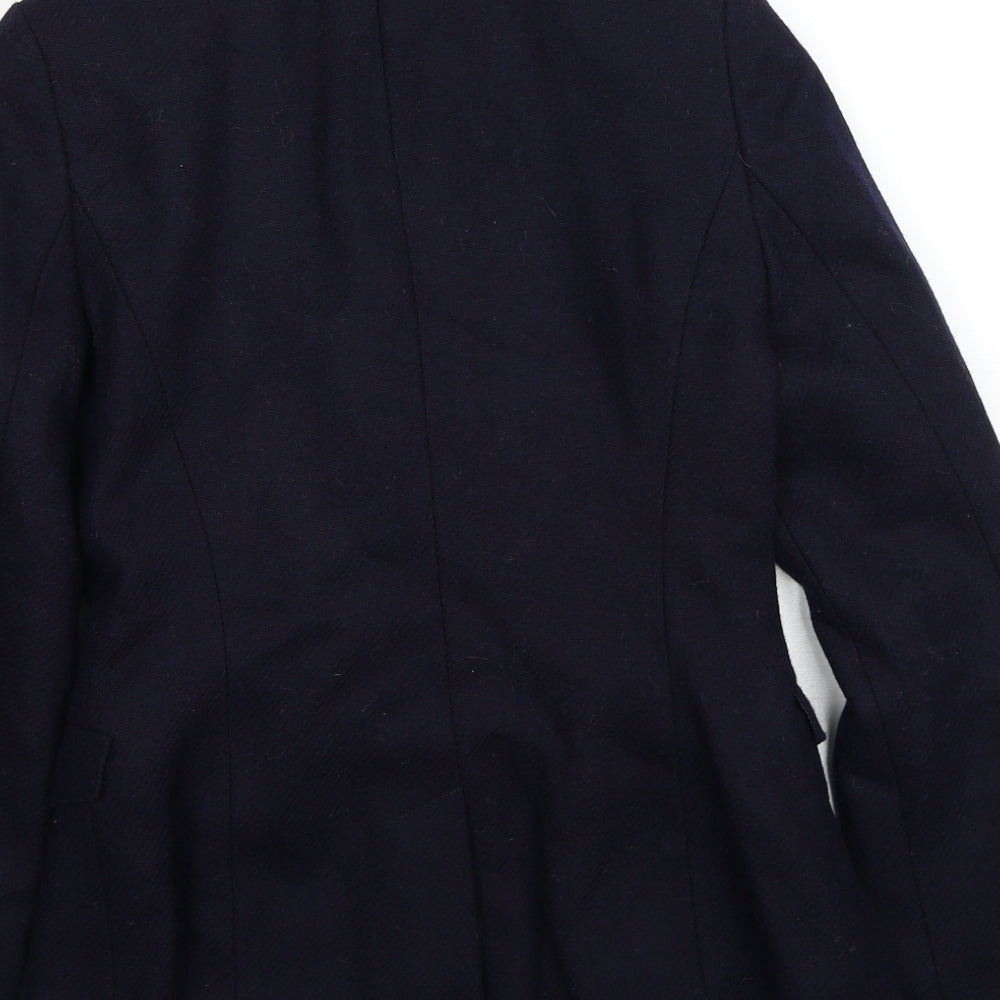 Crew Clothing Womens Blue Wool Jacket Blazer Size 6