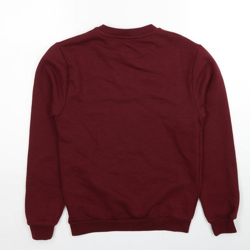 RAD Womens Red Polyester Pullover Sweatshirt Size XS Pullover