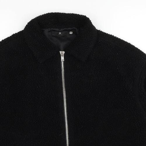 Missguided Womens Black Jacket Size 8 Zip