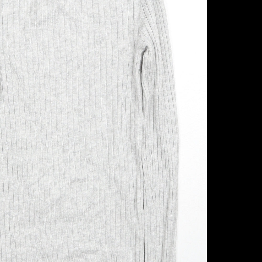 Primark Girls Grey Roll Neck Viscose Pullover Jumper Size 11-12 Years Pullover