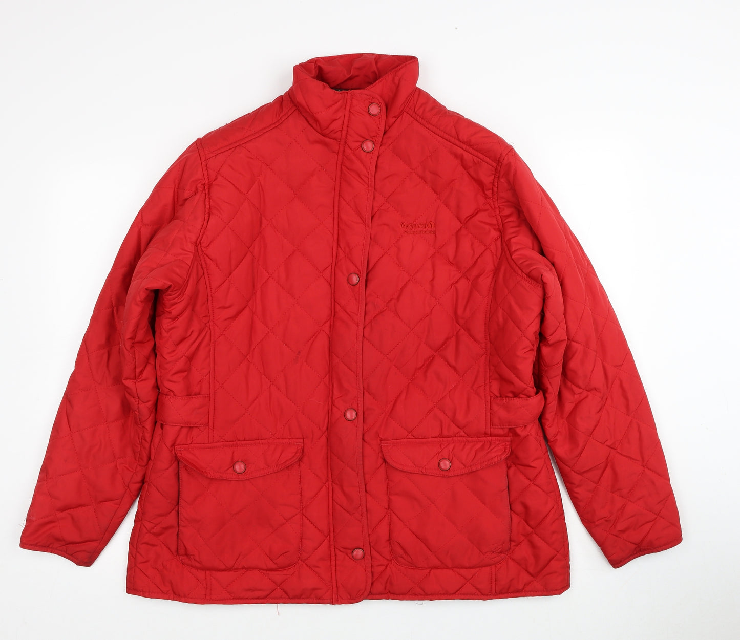 Regatta Womens Red Quilted Jacket Size 18 Zip
