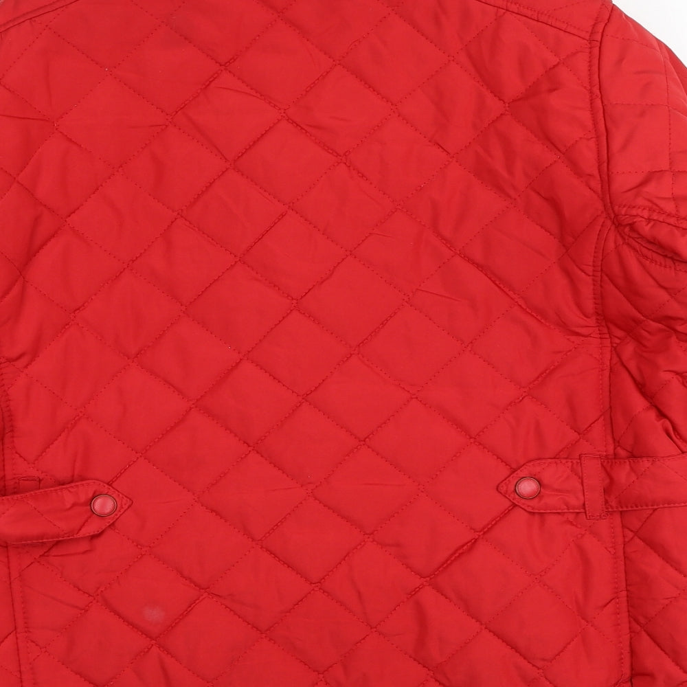 Regatta Womens Red Quilted Jacket Size 18 Zip