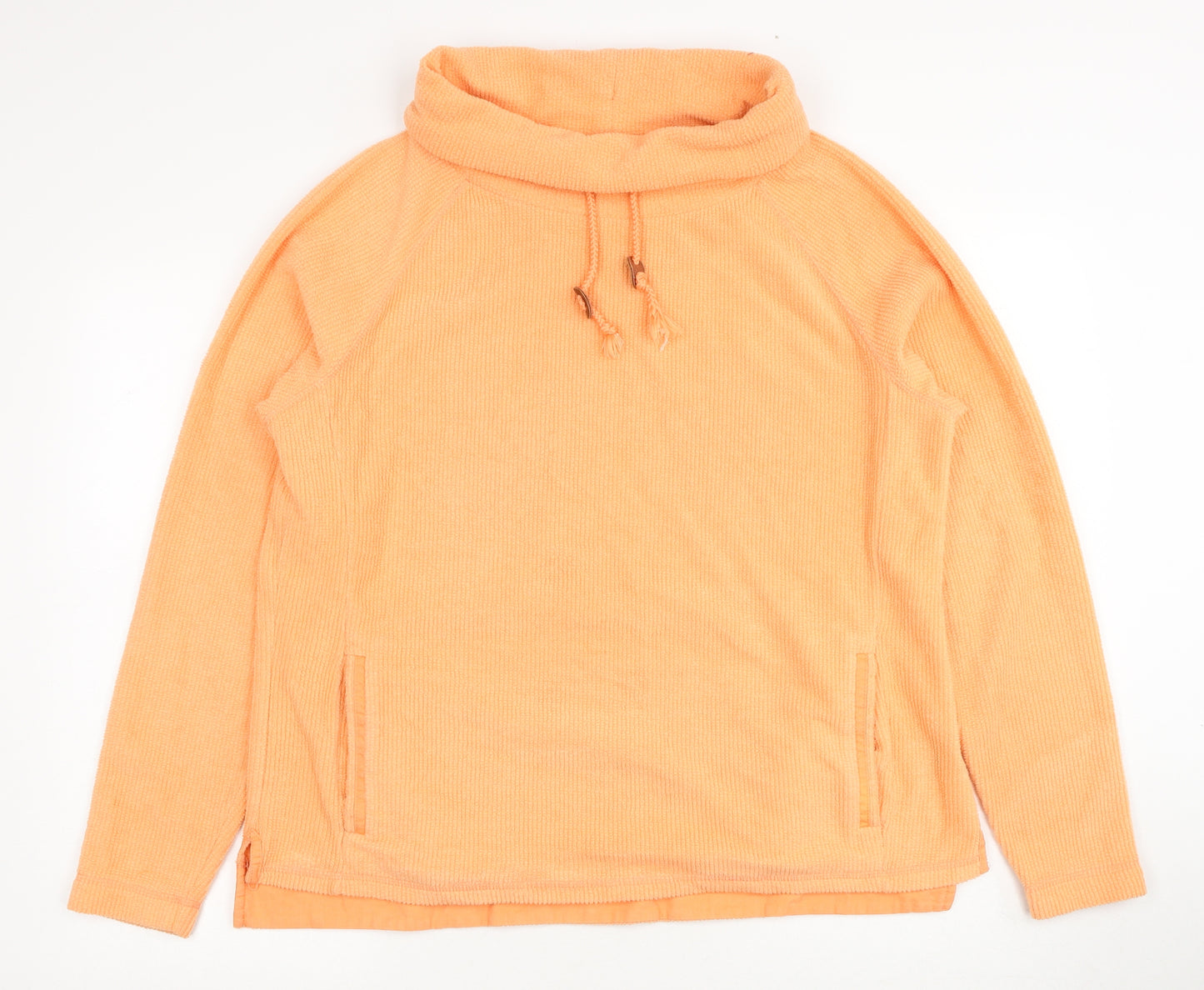 TU Womens Orange Polyester Pullover Sweatshirt Size 20 Pullover