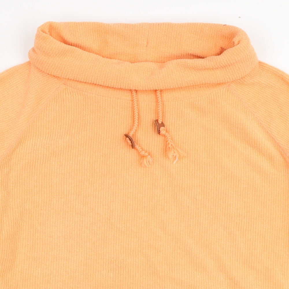 TU Womens Orange Polyester Pullover Sweatshirt Size 20 Pullover