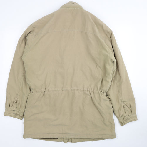Dieter Danehl Womens Beige Parka Coat Size M Zip