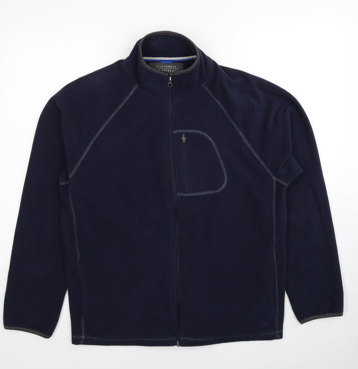 Blue Harbour Womens Blue Jacket Size L Zip
