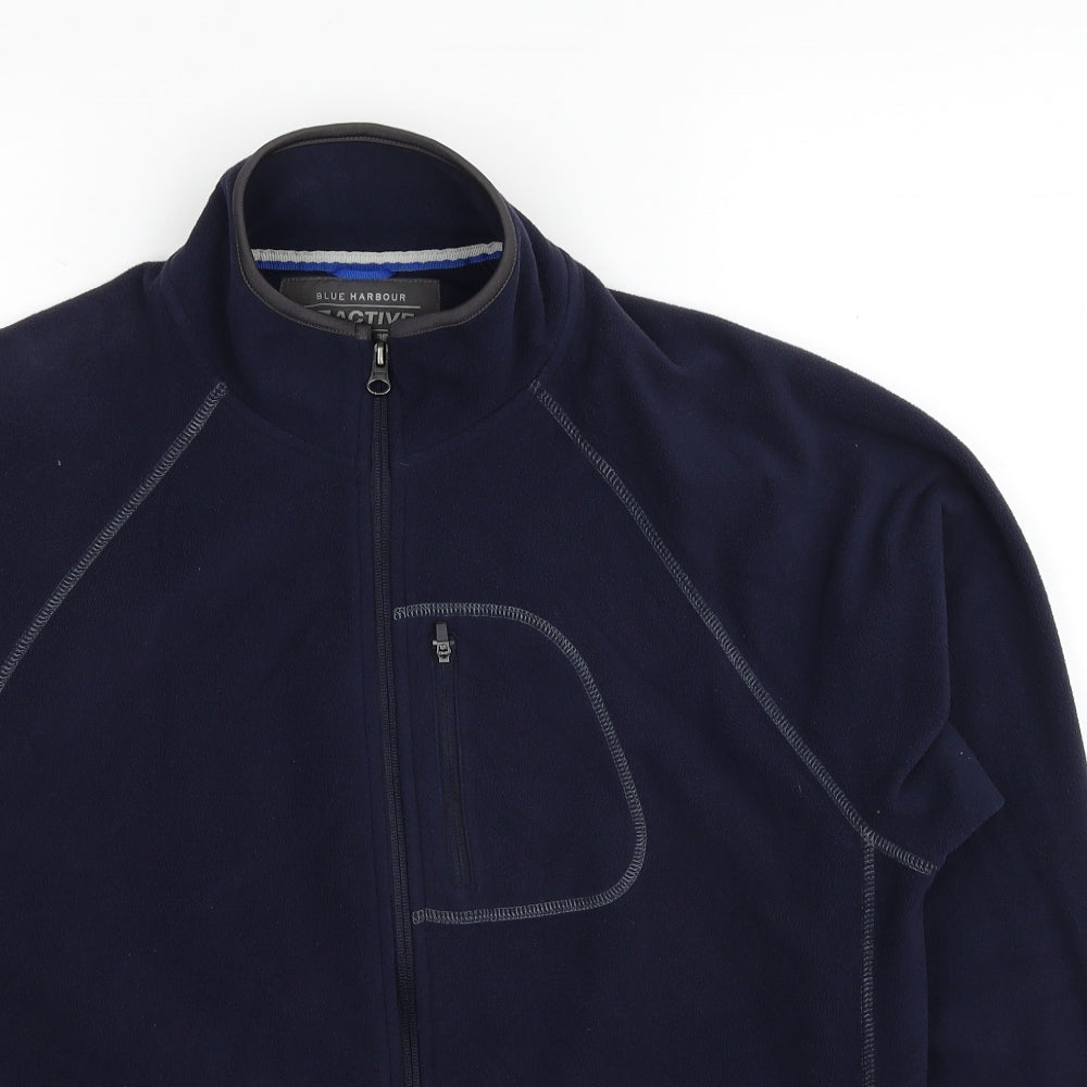 Blue Harbour Womens Blue Jacket Size L Zip