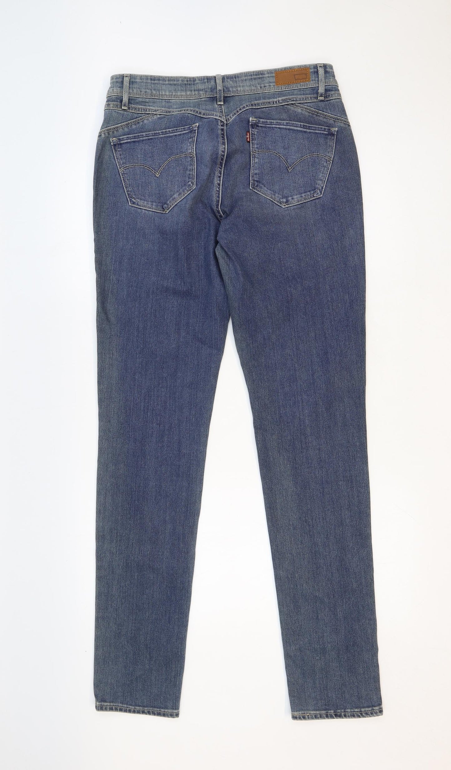 Levi's Womens Blue Cotton Skinny Jeans Size 30 in Regular Zip