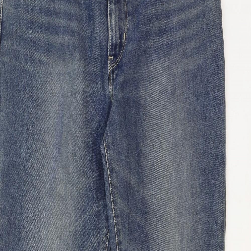 Levi's Womens Blue Cotton Skinny Jeans Size 30 in Regular Zip