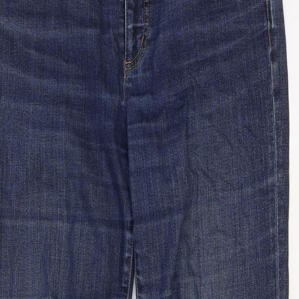 Ralph Lauren Womens Blue Cotton Straight Jeans Size 32 in Regular Button