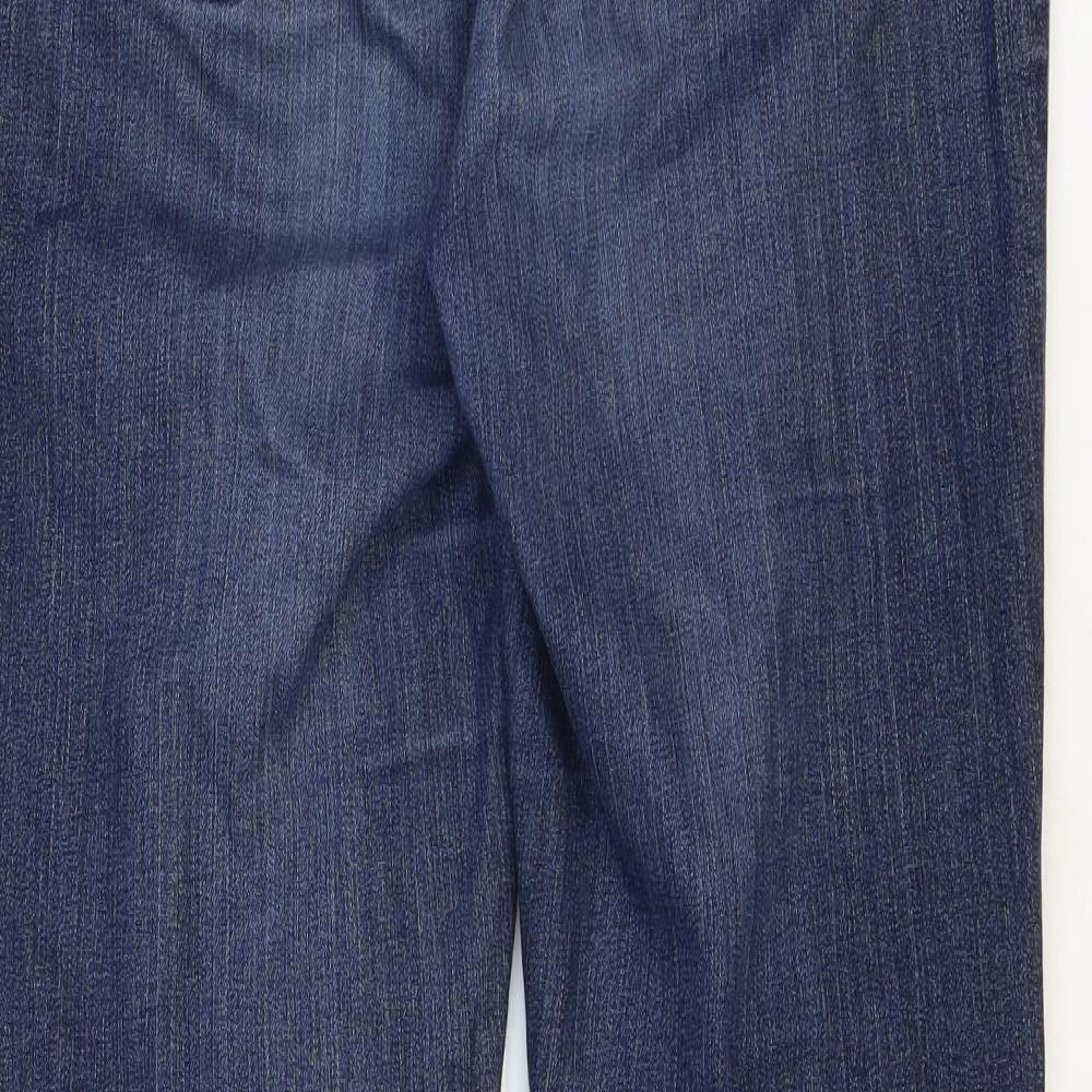 Ralph Lauren Womens Blue Cotton Straight Jeans Size 32 in Regular Button